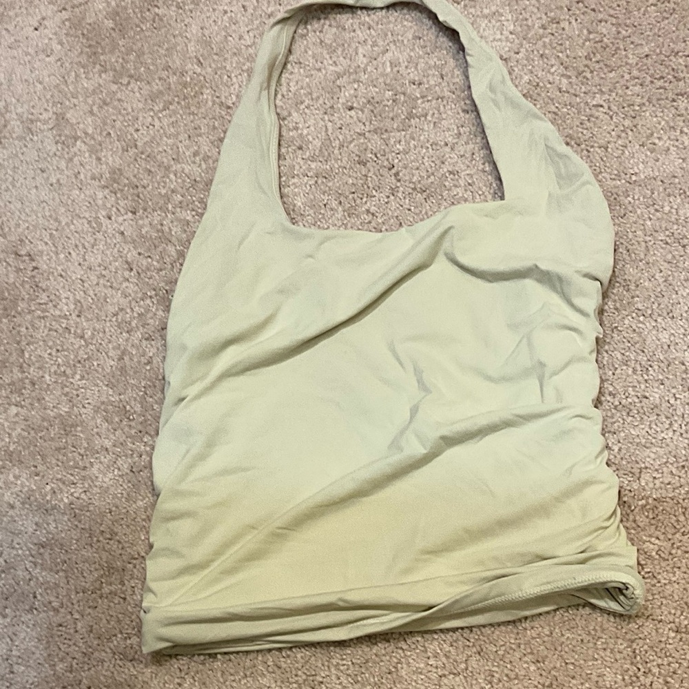 Women’s Halter Tank Top - Light Sage Green